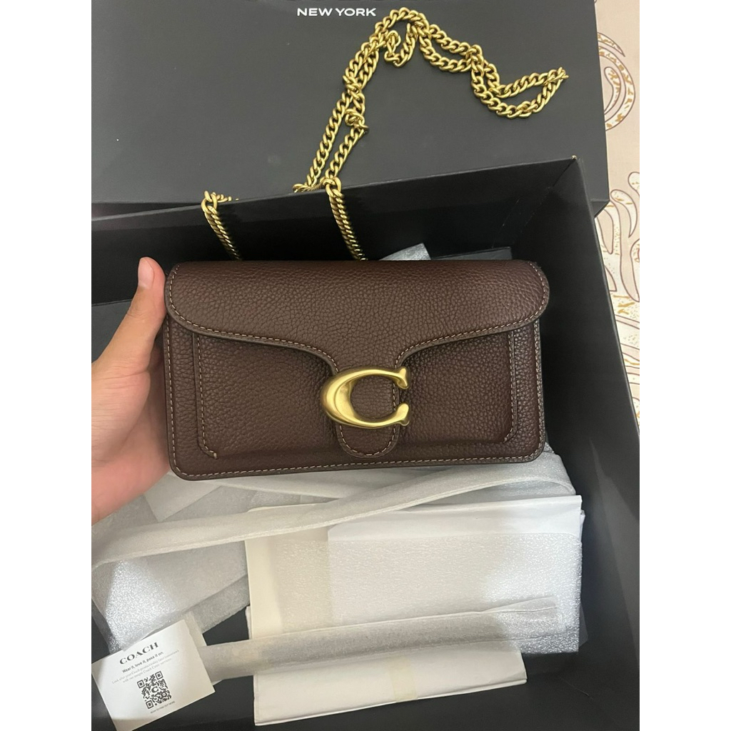 Coach Tabby Chain Clutch Crossbody Bag 19 100% ORIGINAL