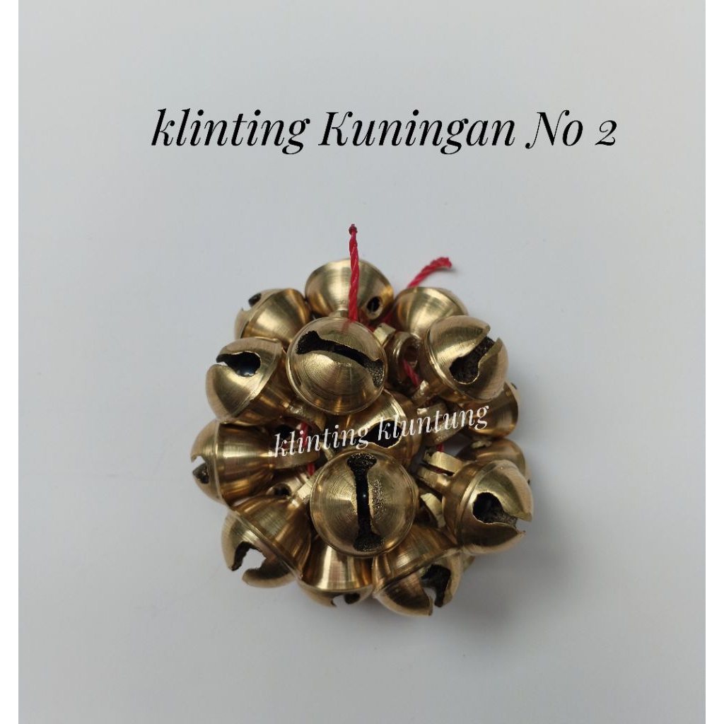 Bel lonceng kerincing Kuningan no 2 kuning 1 kodi klinting klintingan