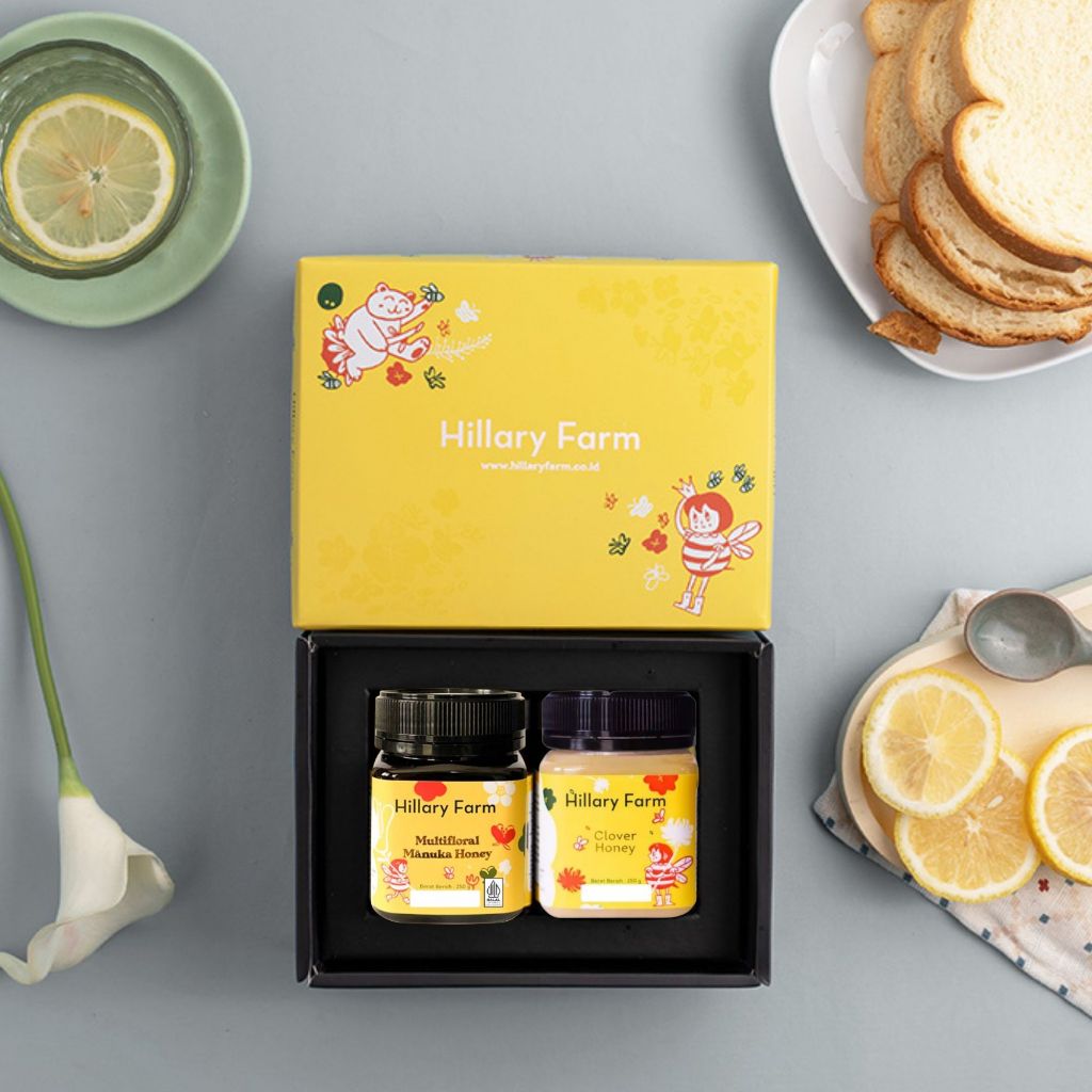 Hampers Multifloral Manuka Honey 250gr + Clover Honey 250gr