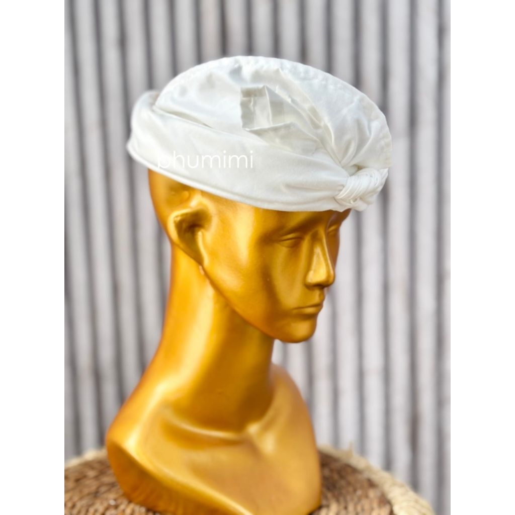 Udeng Polos/ Udeng Putih/ Ikat kepala cowok bali bali