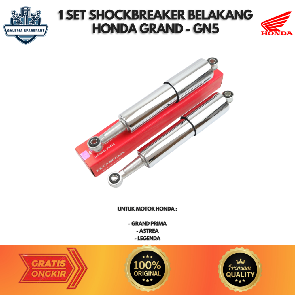 Ori shock belakang Honda astrea grand 52400-GN5-961/ Sok Belakang Honda Grand Original AHM GN5 Sepas
