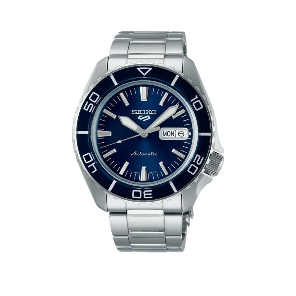 Seiko 5 Sports SRPK97K1 SKX SNZH5 Bluetone Redux Men Stainless Steel Strap
