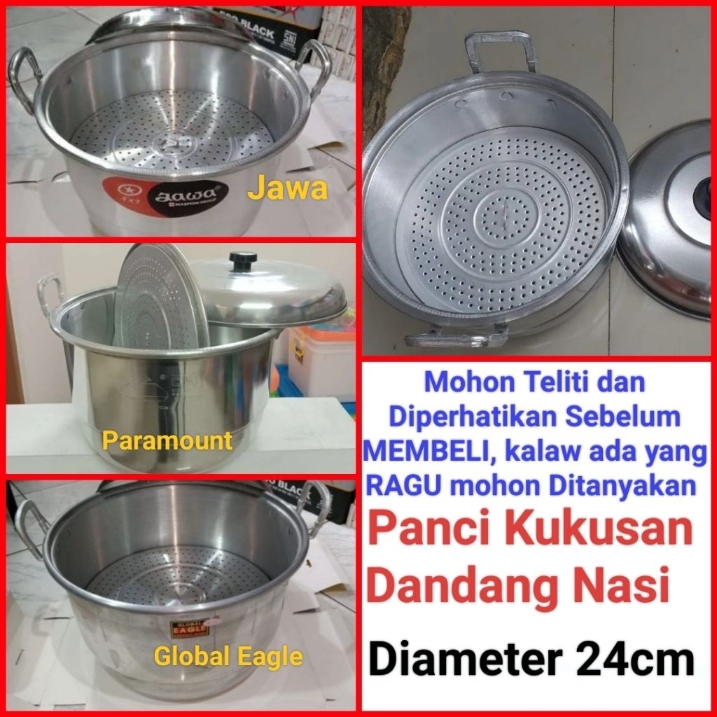 langseng nasi dandang nasi panci langseng panci kukusan diameter 24cm