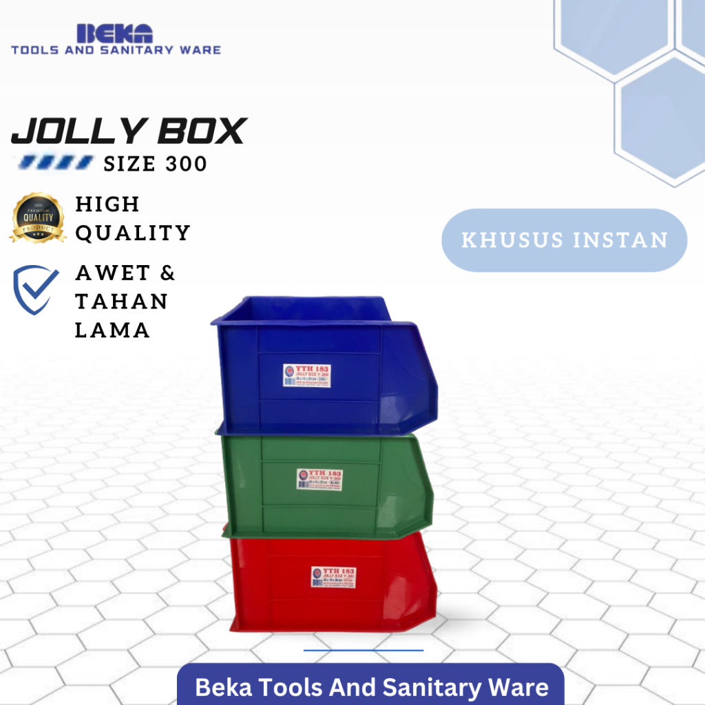 Jolly box ukuran Y300 BOX SPAREPART-BOX PERKAKAS/RUMAH (INSTAN)