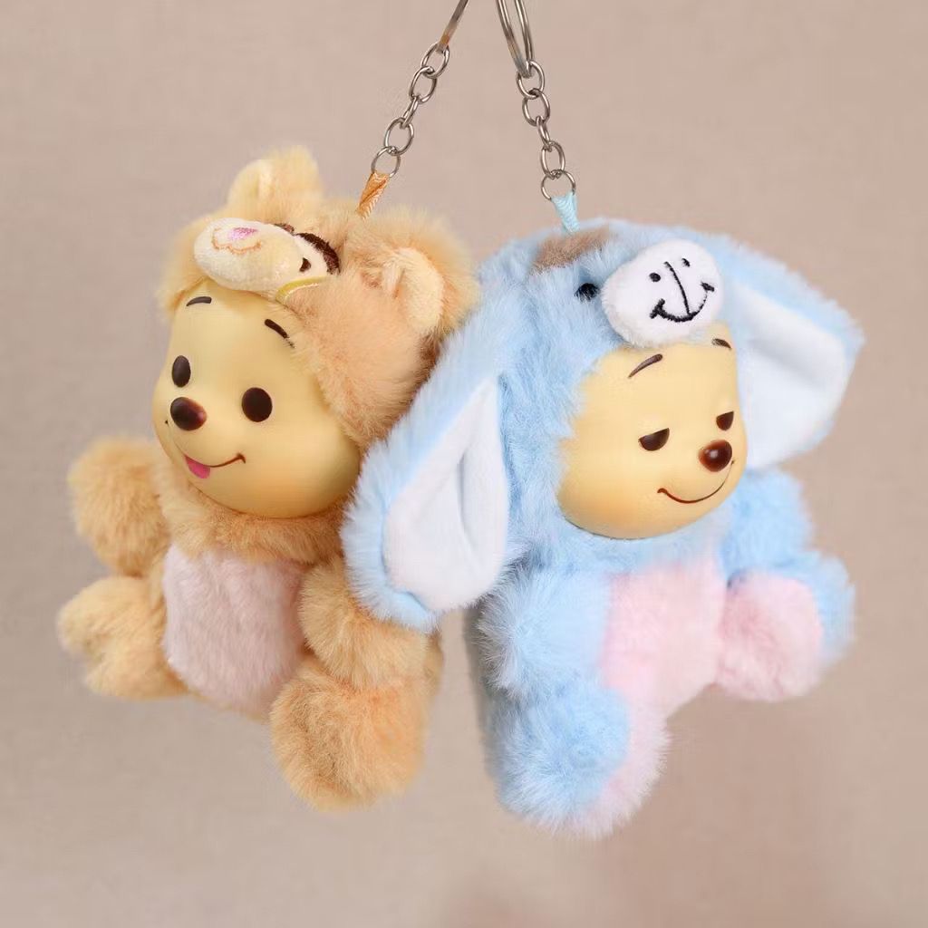 Mainan Boneka Gantungan Naughty Party Vinyl Face Doll Cute Puffy Figurine The Pooh Collectible Toy K