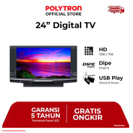 POLYTRON DIGITAL TV 24" PLD 24V223