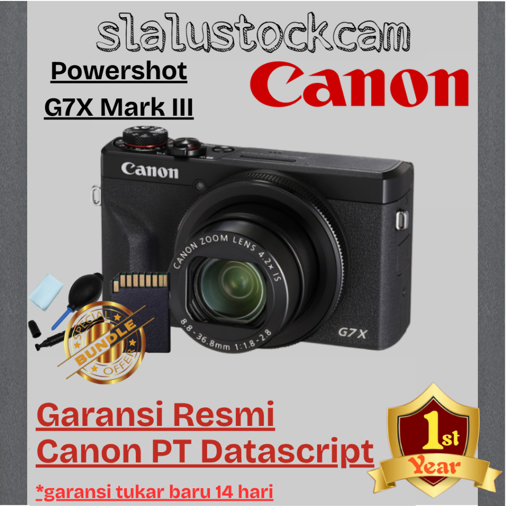 Canon Powershot G7X Mark III Compact Camera - Canon G7XII - Canon G7X Mark III Pocket Kamera