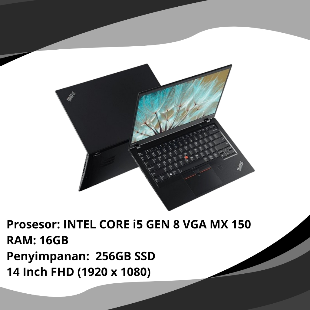 LENOVO THINKPAD T480 RAM 16GB SSD 256GB INTEL CORE i5 GEN 8 NVIDIA MX 150