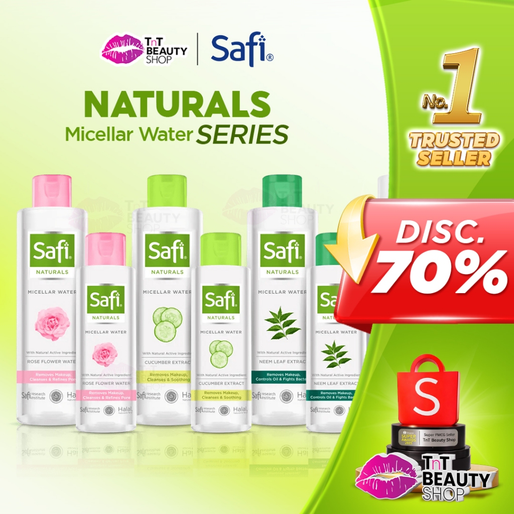 Safi Naturals Micellar Water 100ml | Safi Naturals Micellar Water 200 ml | TnT Beauty Shop