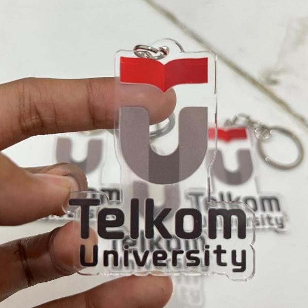 Gantungan Kunci TELKOM - Ganci University Telkom Akrilik