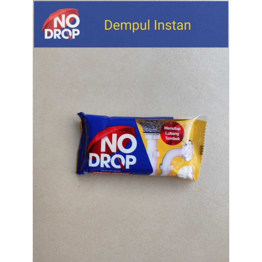 Dempul Instant Nodrop Menutup Lubang Tembok