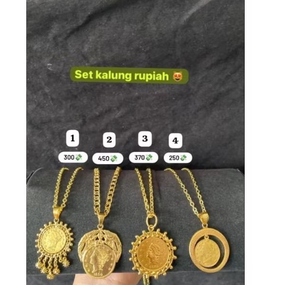 Kalung rupiah tempahan