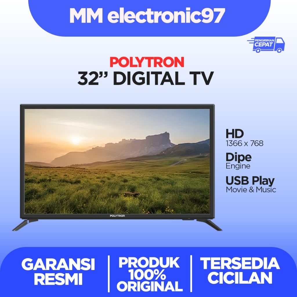 Led Polytron 32 inch Digital Tv PLD32V1853 PLD-32V1853