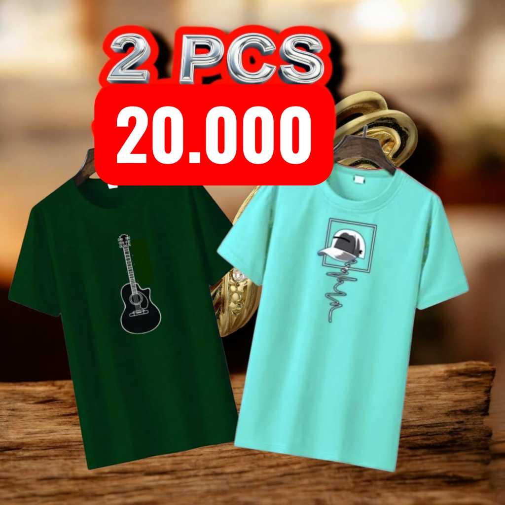 Kaos Pria Dewasa Adem Lembut Motif Unisex