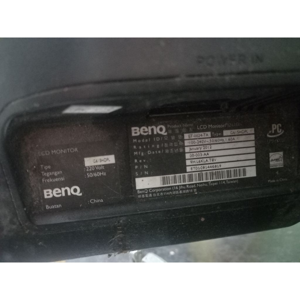 monitor 16 inch Benq