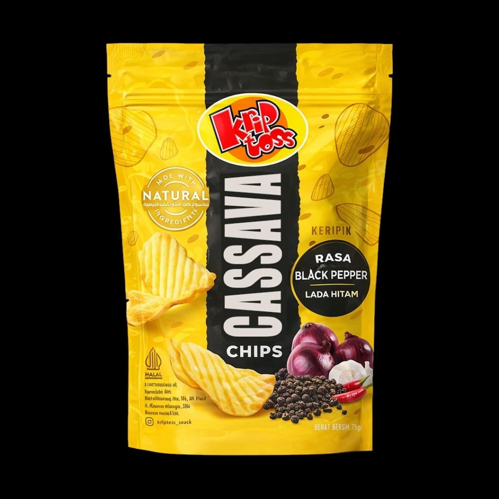 Kriptoss Cassava Blackpepper 75gr