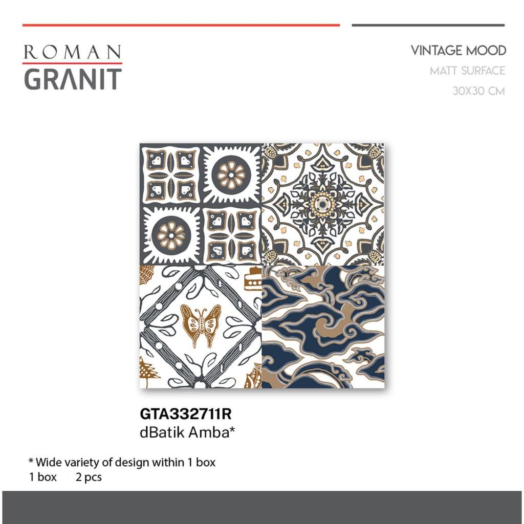 ROMAN VINTAGE GRANIT 30x30 dBatik Amba GTA332711R