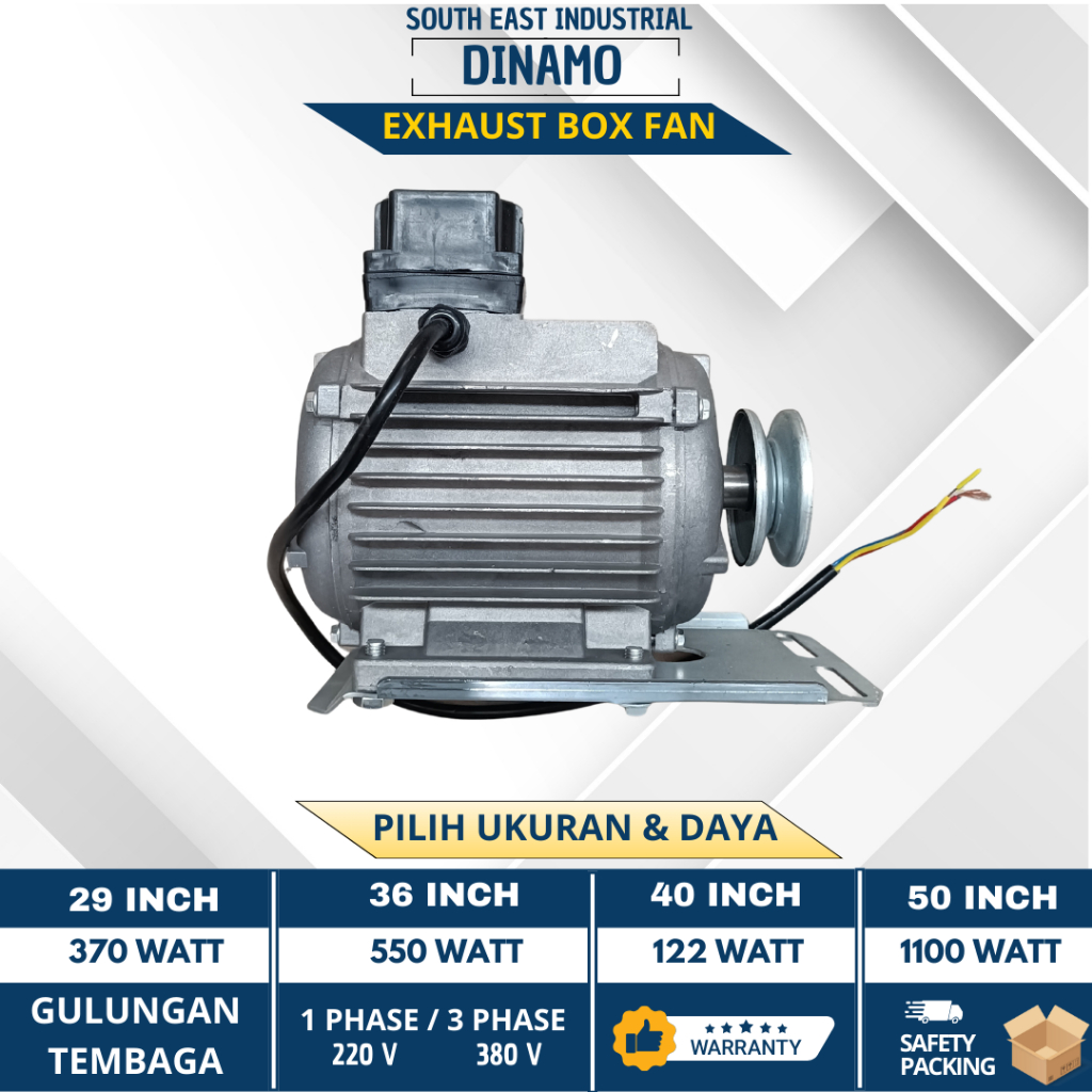 DINAMO Exhaust Fan Box / Blower Kipas Industrial - Kandang Ayam | Gudang | Greenhouse