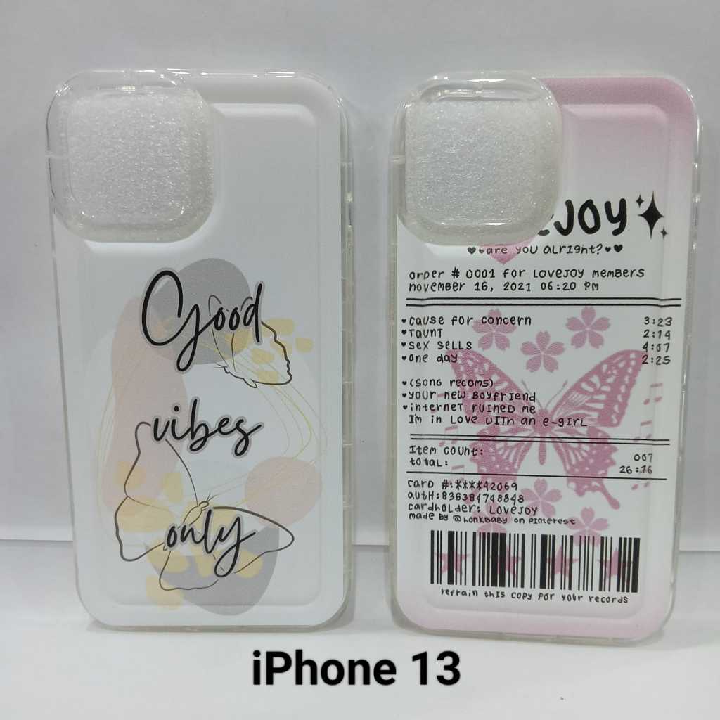 SILIKON CASE CLEAR MOTIF IPHONE  13