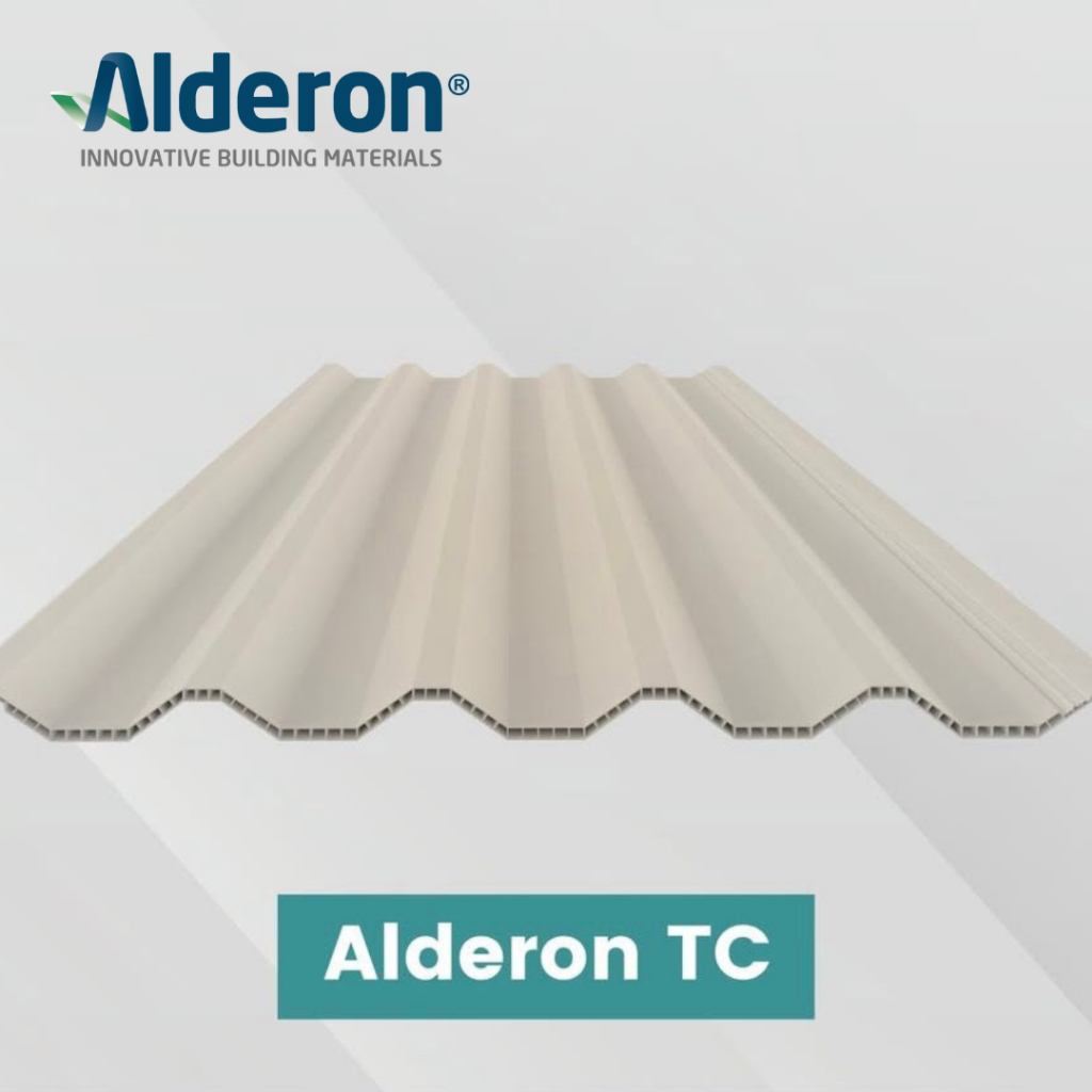 Atap UPVC Alderon Translucent / Semi transparan