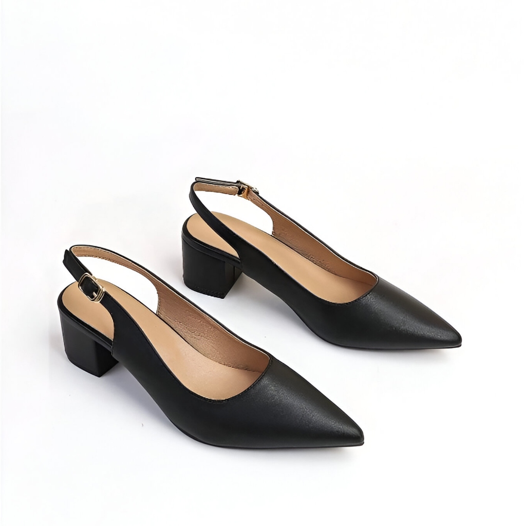 Sepatu pantofel wanita kekinian terbaru - Pantofel wanita hak 5cm