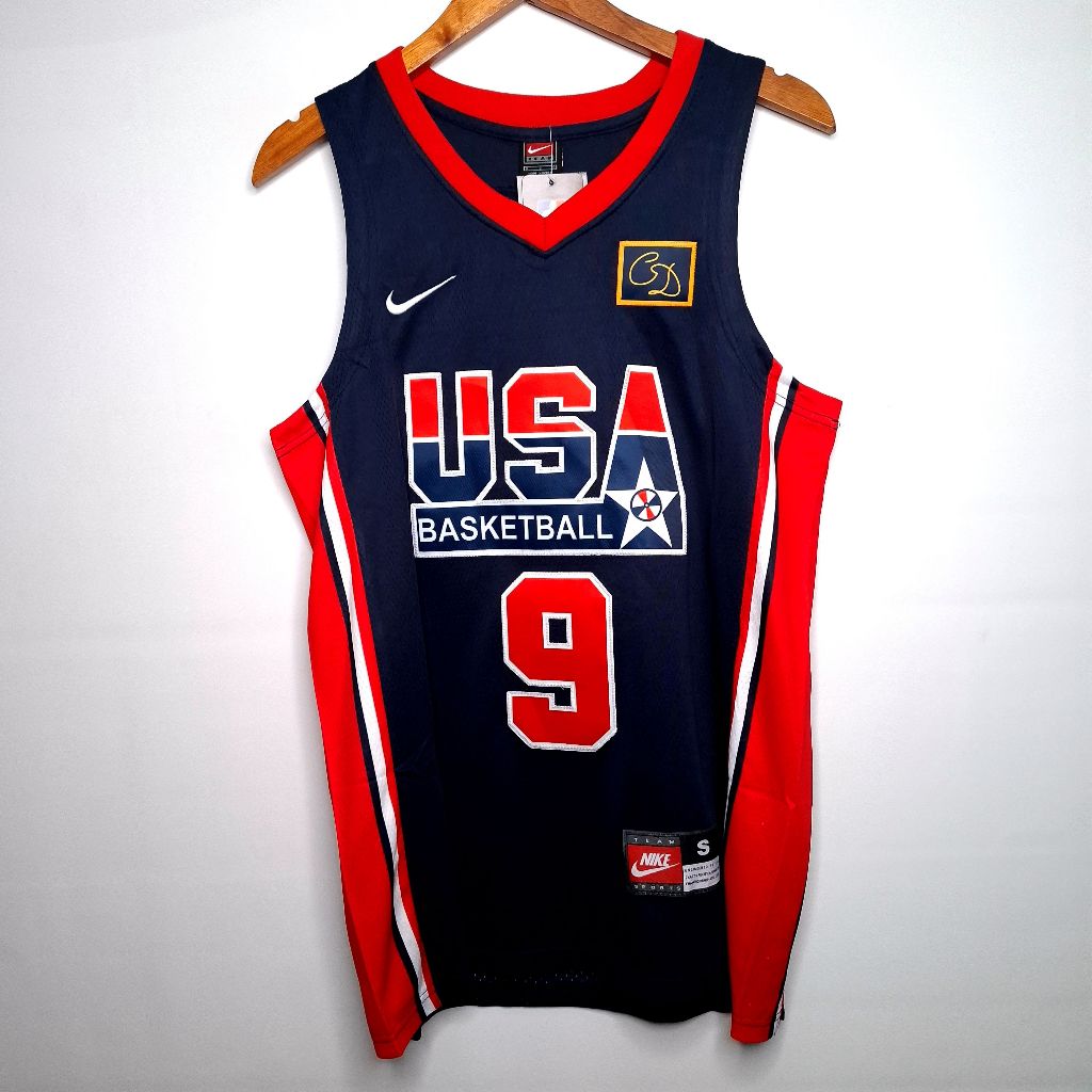JERSEY BASKET USA 9 JORDAN NAVY