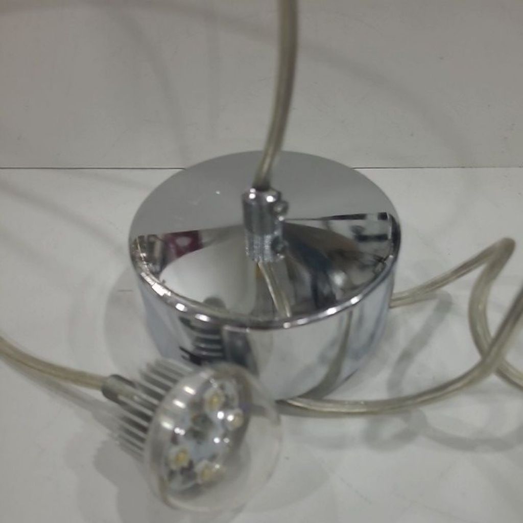 sparepart kap base plafon lampu gantung 1 lubang hias base engkel ukuran besar super tebal free lamp