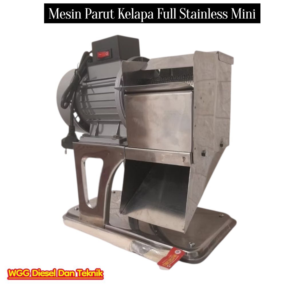 Mesin Parut Kelapa Full Stainless Mini / Parutan Kelapa Listrik / Parut Kelapa Rumah Tangga / Mesin 