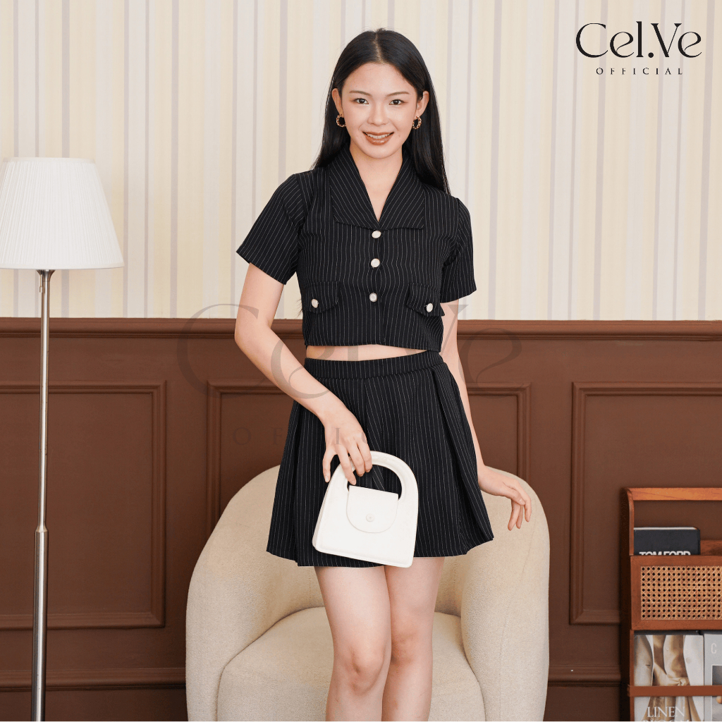 CELVE - Georgina OneSet (Setelan Rok Celana Pendek Semiwol Wanita)