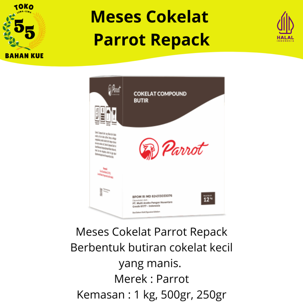 Meses Cokelat Parrot Repack