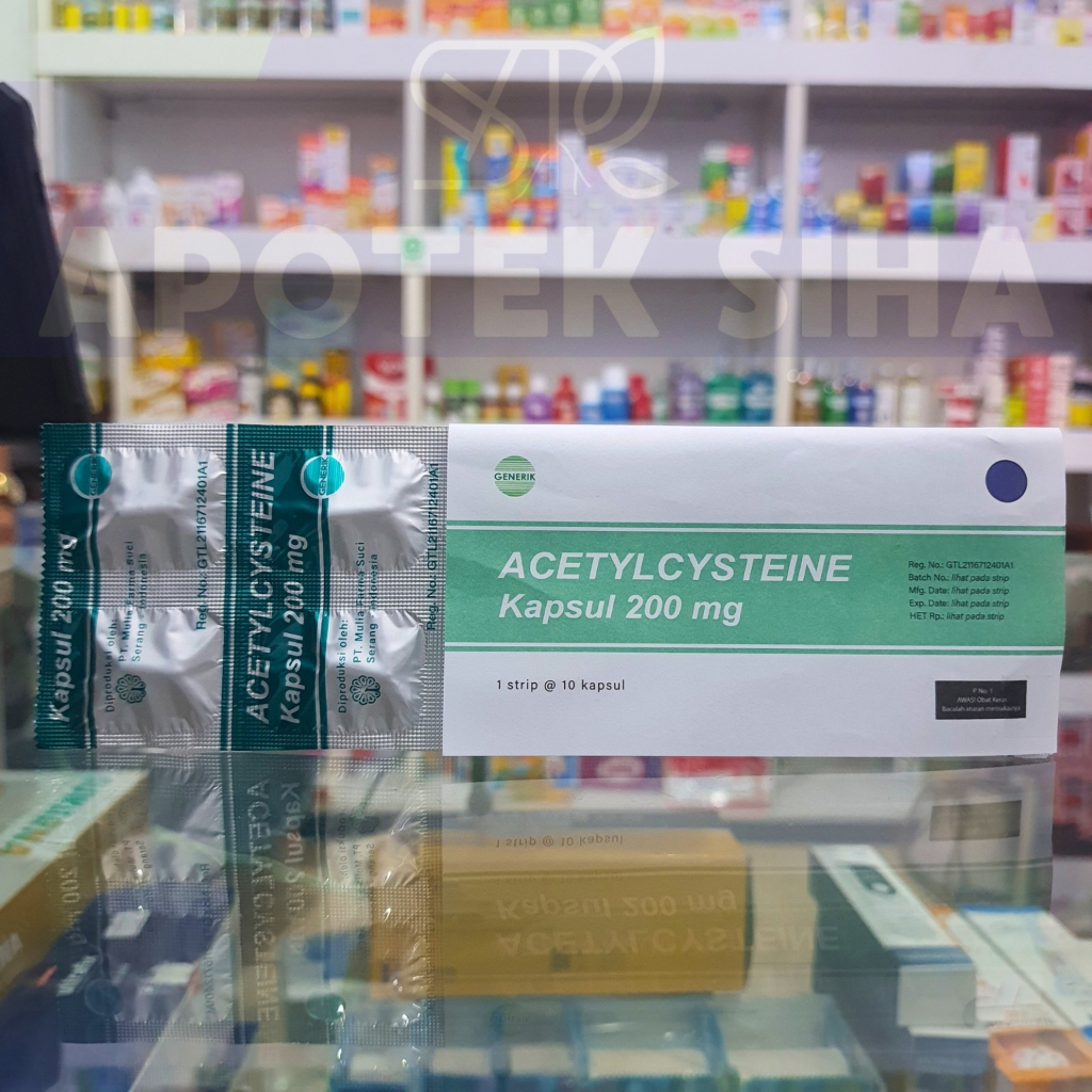 ACETYLCYSTEINE 200MG STRIP 10 CAPS