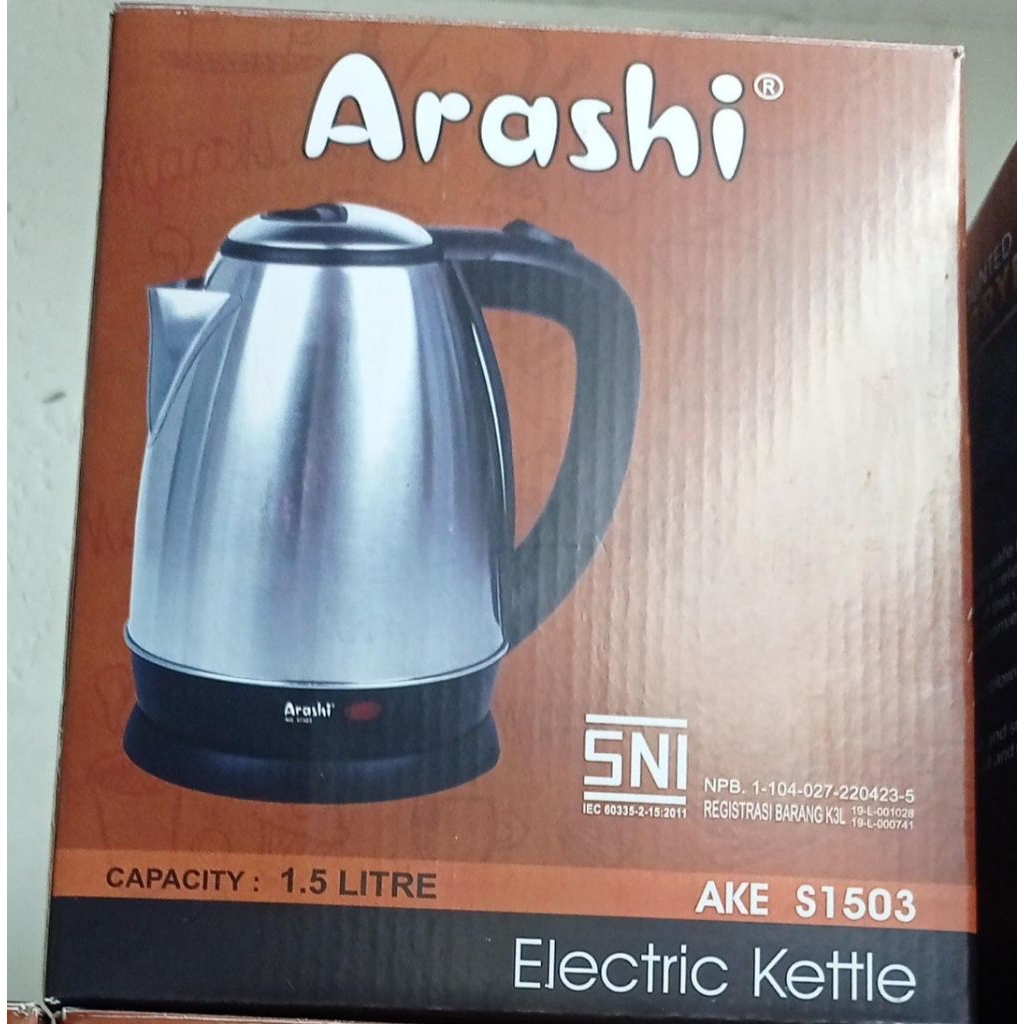 Teko Listrik/Pemanas Air Arashi