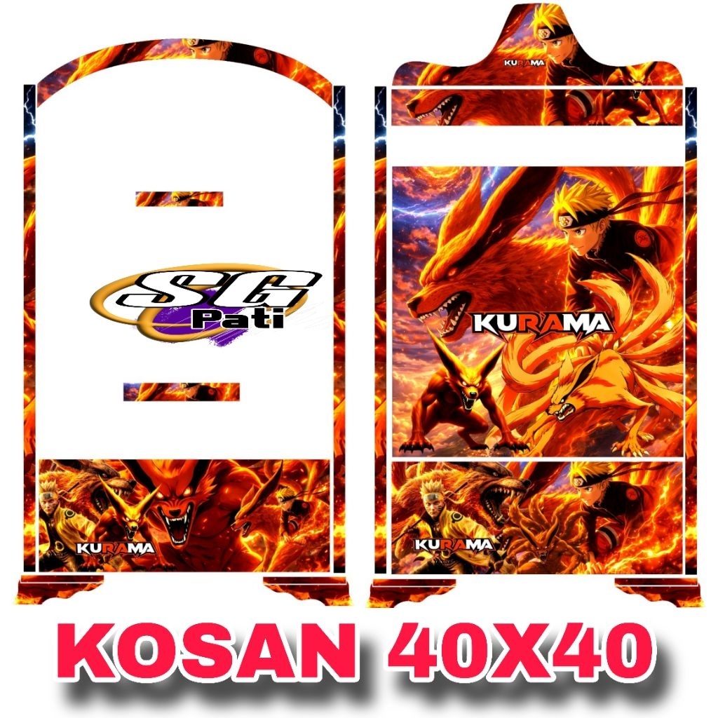 STIKER DECAL SANGKAR KOSAN UKURAN 40X40