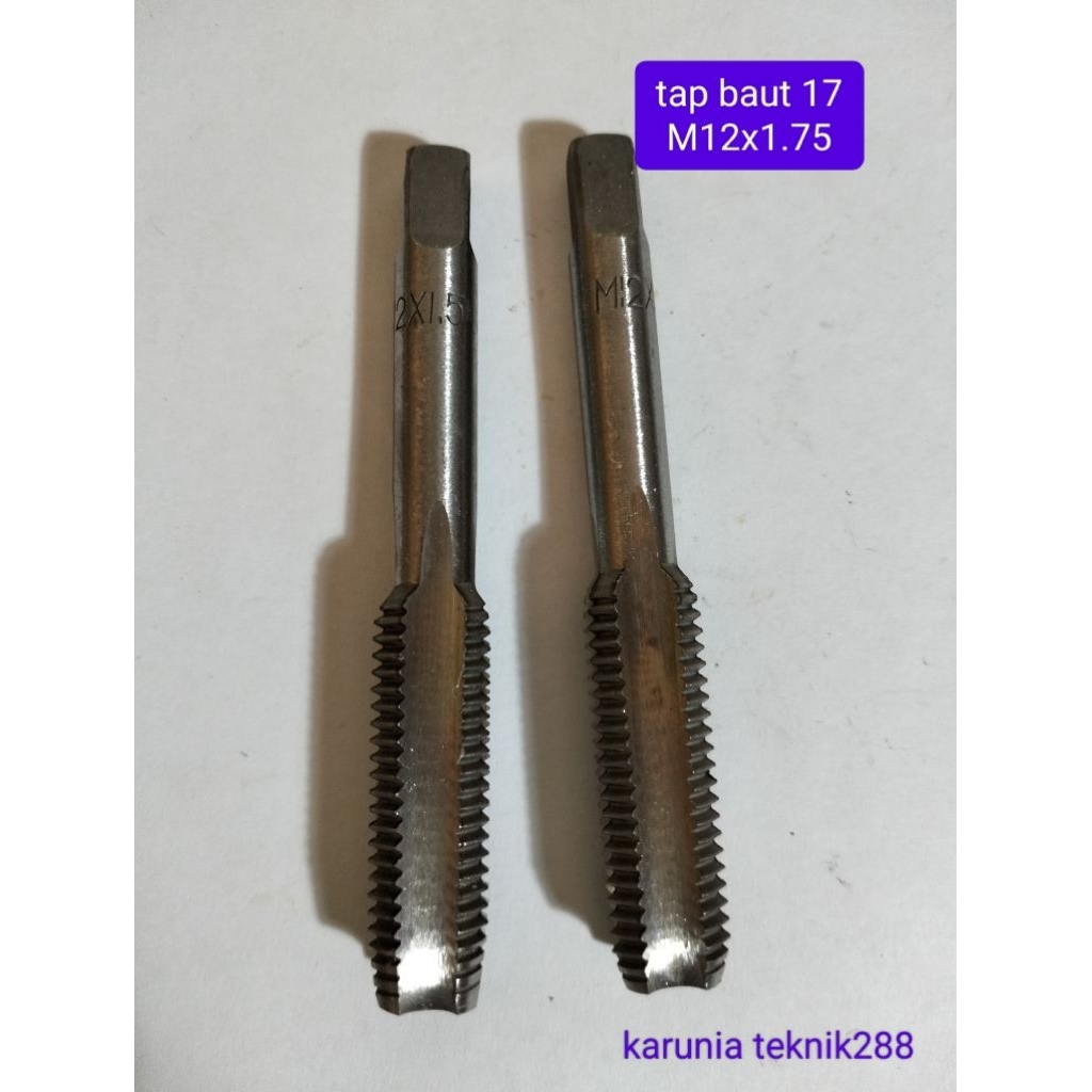 baru tap baut 17 drat kasar standar m12x1.75