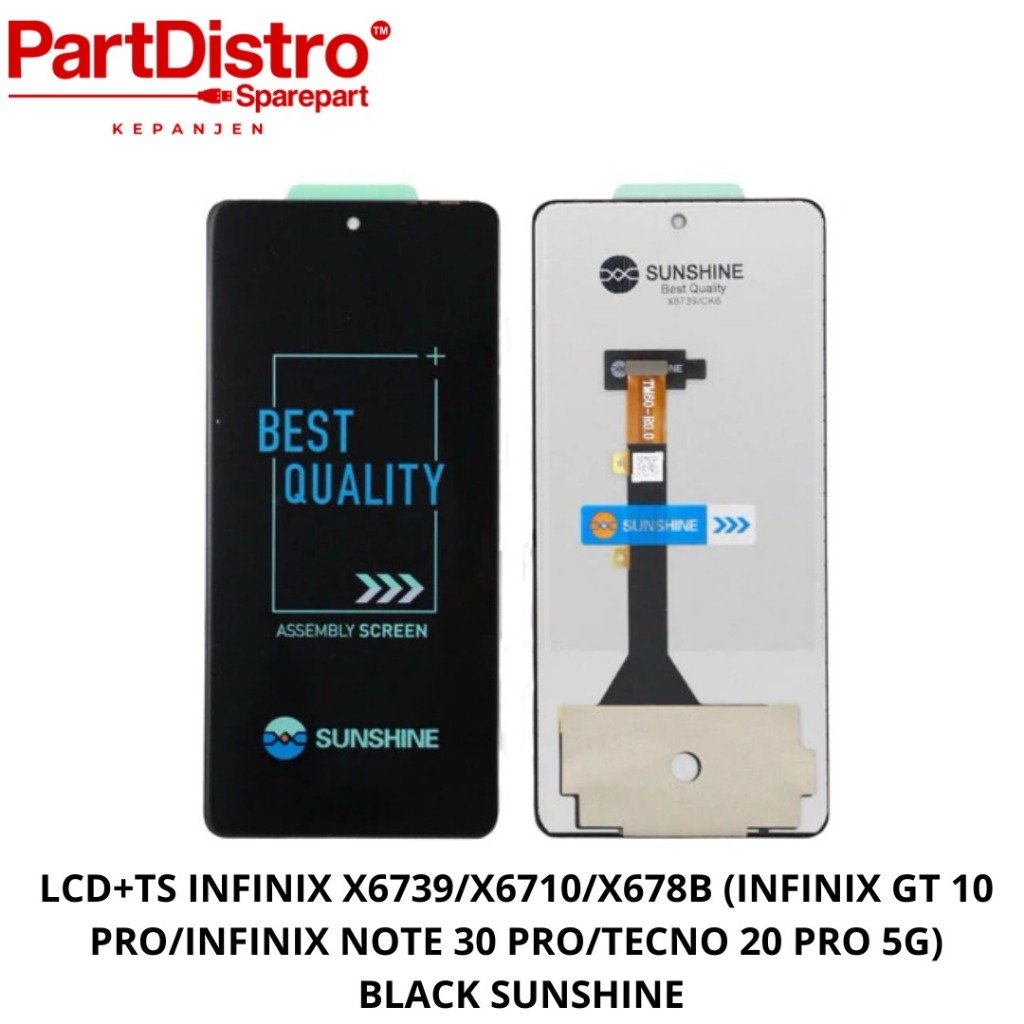 LCD+TS INFINIX X6739/X6710/X678B (INFINIX GT 10 PRO/INFINIX NOTE 30 VIP/INFINIX NOTE 30 PRO/TECNO CA