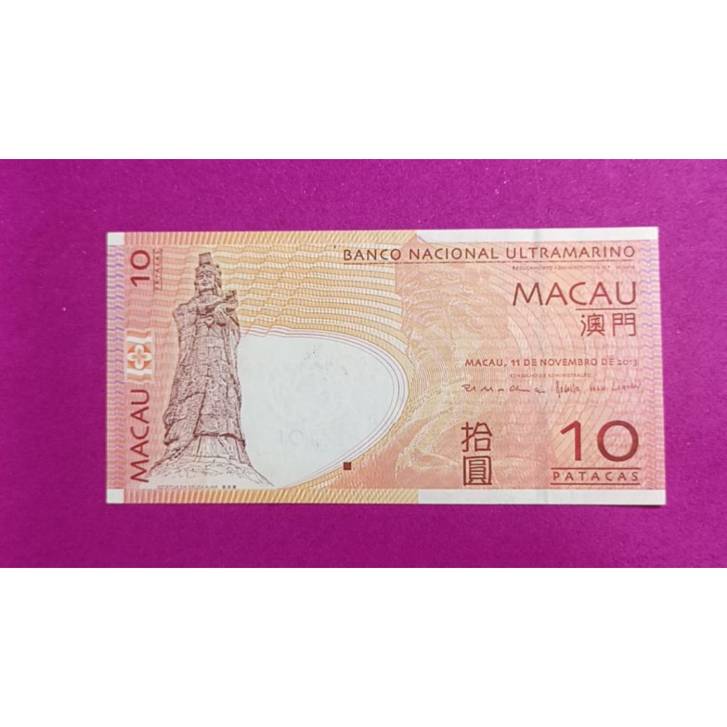 UANG KERTAS MACAU 10 PATACAS