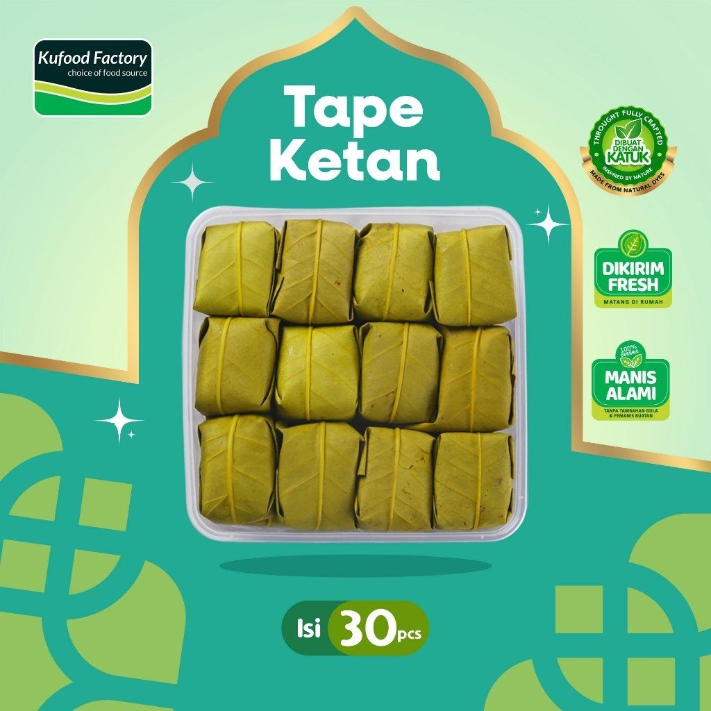 Tape Ketan Kuningan Jawa Barat isi 30 Fresh & Legit