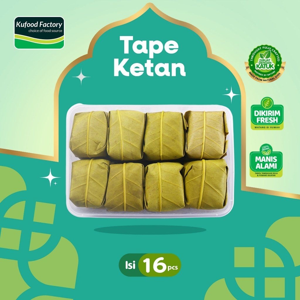 Tape Ketan Kuningan Jawa Barat isi 16 Fresh & Legit