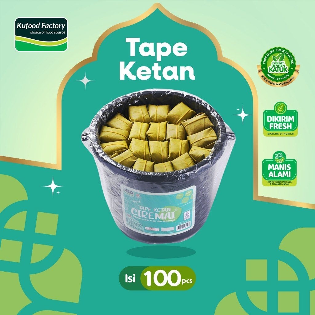 Tape Ketan Kuningan Jawa Barat isi 100 Fresh & Legit