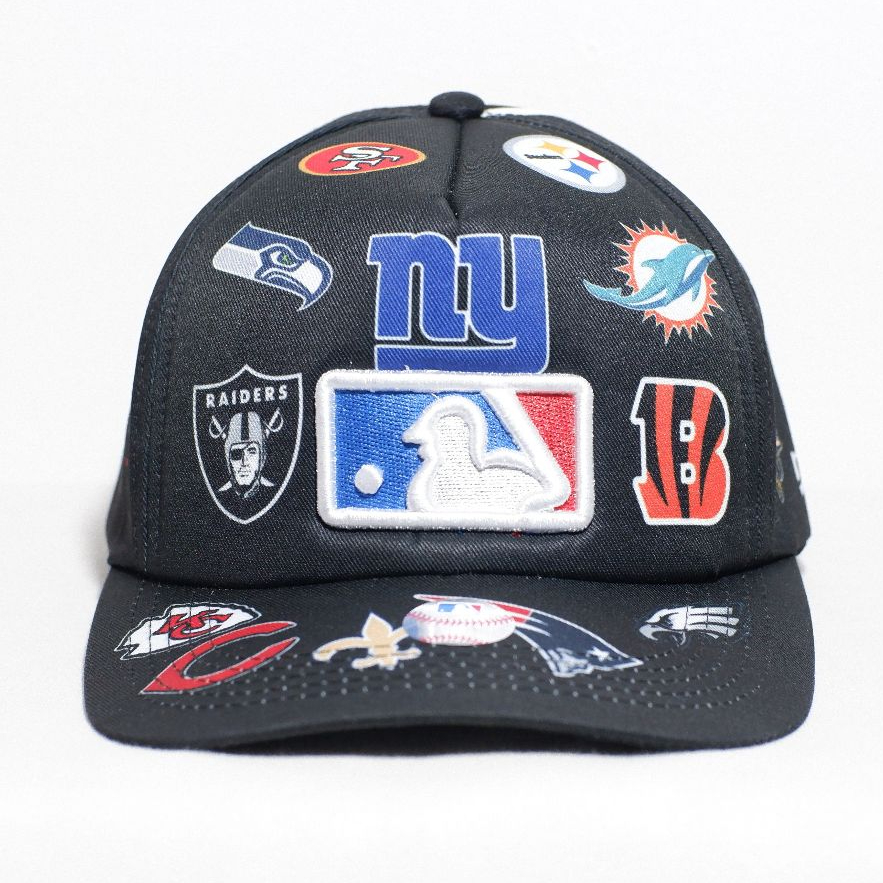 Topi Baseball MLB Logo Full Patch Bordir Premium Import Snapback Pria Wanita Unisex Streetwear HipHo