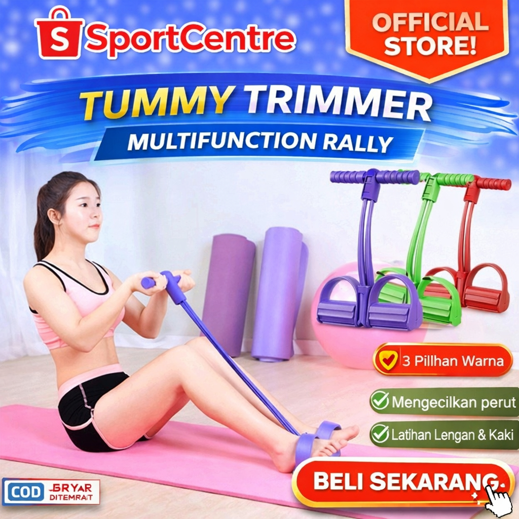 POTENCE TTR01 Tummy trimmer alat fitnes alat olahraga pengecil perut pembakar lemak alat olahraga al