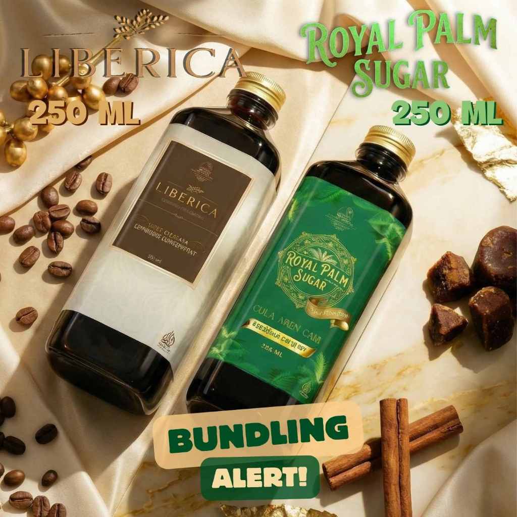 BUNDLING LIBERICA ESPRESSO CONCENTRATED & ROYAL PLAM SUGAR 250 ML | Espresso Cair 250 ml LIBERICA 10