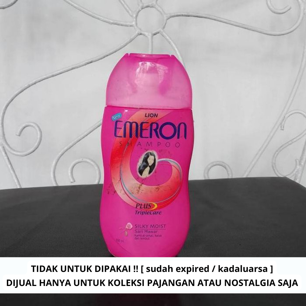 [ TIDAK UNTUK DIPAKAI ] KOLEKSI SHAMPOO EMERON KEMASAN JADUL TAHUN 2004 HANYA UNTUK PAJANGAN ATAU NO