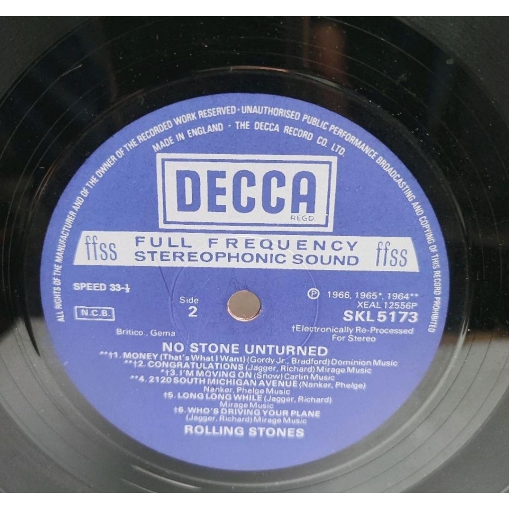 VINYL PIRINGAN HITAM 12 ROLLING STONES