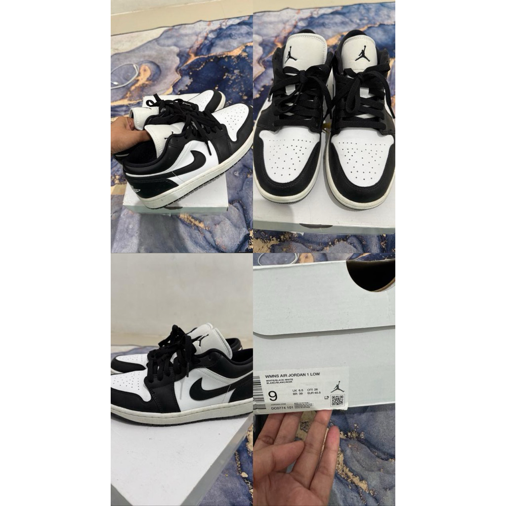 preloved sepatu Nike Dunk Low - Sneakers Pria Wanita Putih Hitam Panda, Nyaman Dipakai Seharian