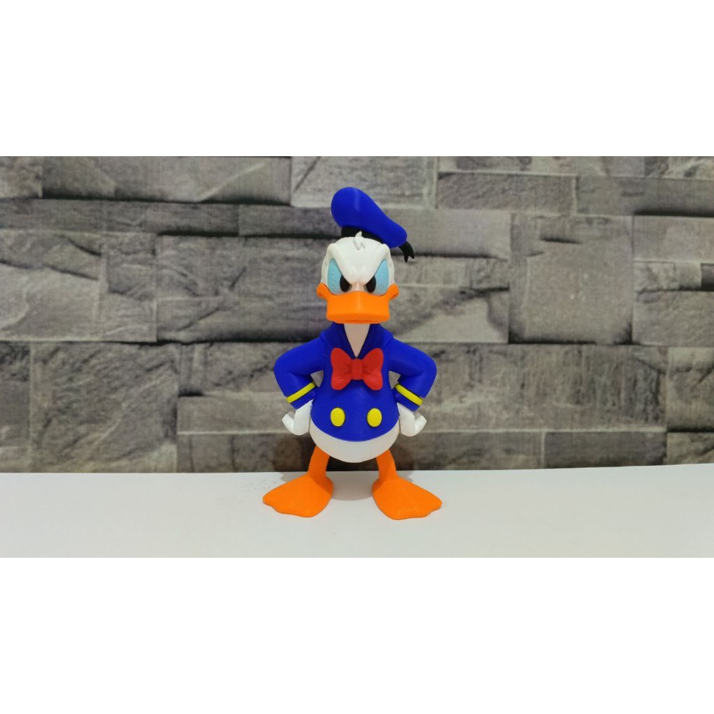 Donald Duck 3D Printed 14cm | Mainan Figure Donald Duck | Koleksi Figure Karakter Kartun