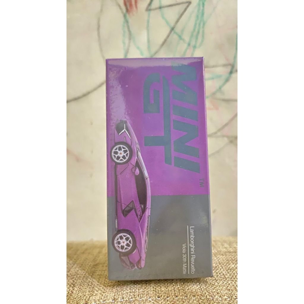 MiniGT 1/64 scale die-cast model "Lamborghini Revuelto Viola 30th Matte" Brand New Sealed