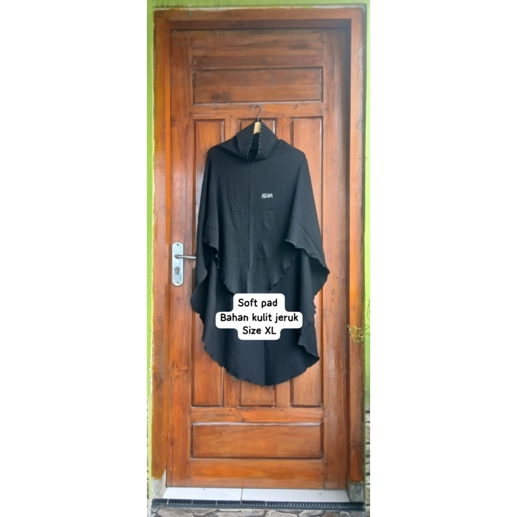 khimar bergo ceruty 2layer size jumbo