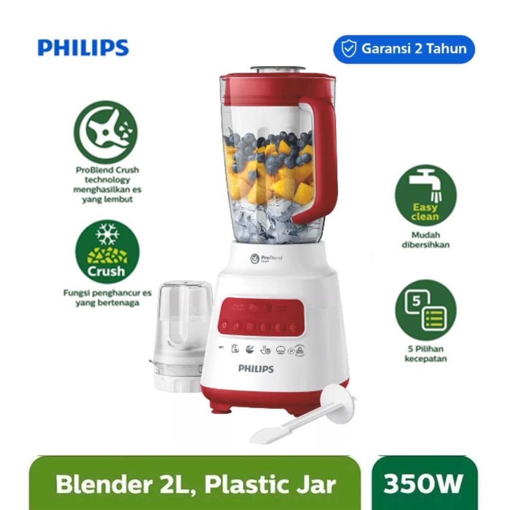 Philips Blender - HR2221 Blender Philips 2 Liter Plastik