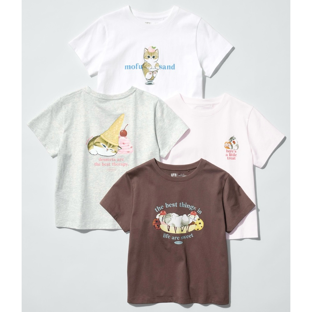 JASTIP UNIQLO UT MOFUSAND KAOS LENGAN PENDEK WANITA CEWEK